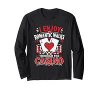 Jackpot Lovers I Enjoy Romantic Walks Through Casinos Long Sleeve T-Shirt