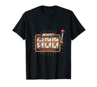 Jackpot Slot Machine Winning Spin Value Graphic T-Shirt