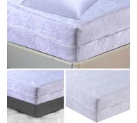 Jackquard Zipped Mattress Cover Protector Fully Fitted Encasement Anti Bed Bug Mattress Cover (King (153 * 200 * 30) cm)