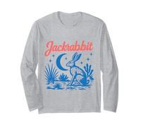 Jackrabbit Tee Retro Vibe Graphic Western Aesthetic Rabbit Long Sleeve T-Shirt