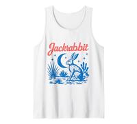 Jackrabbit Tee Retro Vibe Graphic Western Aesthetic Rabbit Tank Top