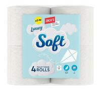 Jack's 4 Luxury Soft Toilet Tissue Rolls | Case of 10