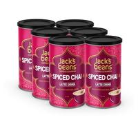 Jack's Beans | PACK OF 6 | 300G Spiced Chai Latte Drink | 100% Natural Spices | Multiple Use Chai | Vanilla taste | Spice flavourful |