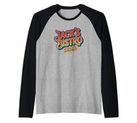 Jack's Bistro Retro Three's Company Jack Tripper Vintage Raglan Baseball Tee
