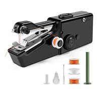 Jack's Classic Handheld Sewing Machine, Mini Portable Electric Sewing Machine for Quick Stitching, Suitable for Home, Travel and DIY, Black, Small