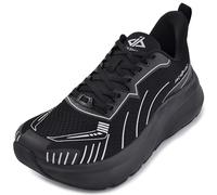 JACKSHIBO Wide Toe Box Men Wide Sneakers Athletic Workout Tennis Gym Cross Training Wide Shoes Zero Drop Platform Sneakers Cushioned Thick Sole, black, 12.5 UK