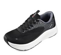 JACKSHIBO Wide Toe Box Shoes for Men Arch Support Shoes Wide Width Sneakers for Running Walking Athletic Tennis Orthopedic Plantar Fasciitis Workout with Thick Cushioned Zero Drop Sole, Black/White, 8
