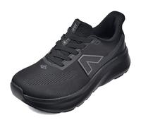 JACKSHIBO Wide Toe Box Shoes for Men Slip in Mens Hands Free Slip on Trail Running Walking Tennis Athletic Sneakers Extra Width Plantar Fasciitis Orthopedic Shoes with Cushion Thick Zero Drop Sole