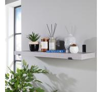 Core Products Chunky Shelf Kit - Light Oak Effect Display With Metal Sit On Brackets - W60Cm X L20Cm