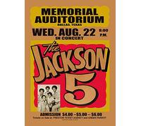 Jackson 5#1 VINTAGE RARE BAND ROCK Posters Concert Tour Music - A4 A3 A2 - Quality Prints (A3 Not Framed (420 x 297mm))