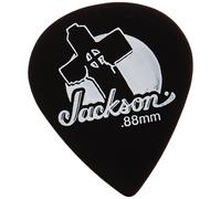 Jackson 551 Leaning Cross Picks Guitar Accessories Black Med/Heavy .88mm