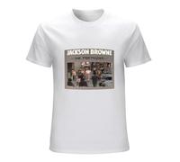 Jackson Browne The Pretender Unisex T-Shirt Graphic Printed Tee Mens White Shirt