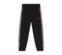 Jackson Check-Tape Jog Trousers, unisex, Burberry, Sweatpants, Black, 6 Y, Kids 6 Y