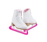 Jackson Classic 380 Womens/Girls Figure Ice Skates, Medium Width, Pink Womens Size 7 with Skate Guard