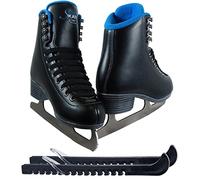 Jackson Classic JC380 Black Figure Ice Skates - Womens 7 - Bundle with Skate Guards