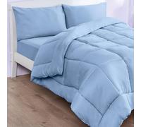 Jackson & Co 10.5 Tog Coverless All In One Duvet Double Size in Blue Hollowfibre Filling