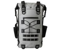 Jackson & Cole Caiman Waterproof Backpack - LARGE 40L Dry Bag Backpack - Rolltop, Welded Seams, EDC Webbing for Fishing, Walking, Watersports (Storm Grey)