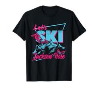 Jackson Hole 80s Retro Vintage Ski Suit T-Shirt