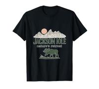 Jackson Hole Natures Retreat Forest Mountain Art T-Shirt