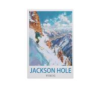 Jackson Hole Wyoming，Jigsaws Puzzles 1000 Pieces Teens Kids Jigsaw Entertainment Toys Brain Challenge Puzzle（38x26cm）-GB90