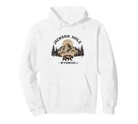 Jackson Hole Wyoming Souvenir Men Women Reminder Pullover Hoodie