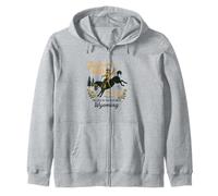Jackson Hole Wyoming Souvenir Men Women Reminder Zip Hoodie
