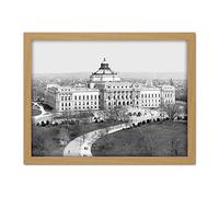 Jackson Library Congress Jefferson Building Washington Photo Artwork Framed Wall Art Print 18X24 Inch