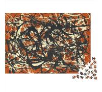 Jackson Pollock 1000 Pieces Jigsaw Puzzles Fun Jigsaw Puzzles for Adults Wooden Puzzle 1000 Piece Brain Teaser Game Family Gathering Game Toys 1000pcs