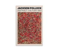 Jackson Pollock Abstract Painting Posters & Prints Canvas Wall Art Farmhouse Gallery Aesthetic Room Decor For Bedroom Bathroom 20x30inch(50x75cm)