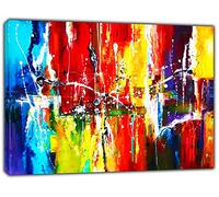 Jackson Pollock Abstract Picture Print On Framed Canvas Wall Art Home Decoration 12’’x 8’’inch(30x 20 cm) -18mm Depth