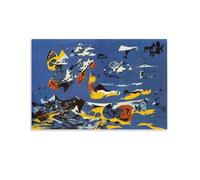 Jackson Pollock Blue (Moby Dick) Abstract Paintings Canvas Wall Art Poster Poster Print Art Wall Painting Canvas Posters Modern Bedroom Decor 12x18inch(30x45cm)