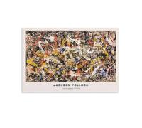 Jackson Pollock - Convergence 1952 - Poster Print Photo Art Painting Canvas Poster Home Modern Decor Posters 20x30inch(50x75cm)