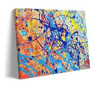 Jackson Pollock Great Work (Colorful Splatters, Sweat, Smudges And Blots) Canvas Wall Art Print Poster 16x24inch(40x60cm)