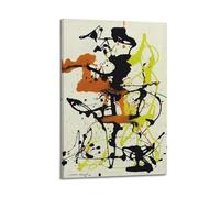 Jackson Pollock Painter Poster Work Number 26 Abstract Cool Artworks Painting Wall Art Canvas Prints Hanging Picture Home Decors Idea 20x30inch(50x75cm)