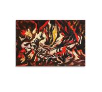 Jackson Pollock (The Flame) Canvas Wall Art Poster 08x12inch(20x30cm)