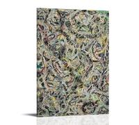 Jackson Pollock Works《Eyes in The Heat》Printing Posters Hanging Wall Art Pictures Printed Canvas Paintings for Bedroom Aesthetic Decor 16x24inch(40x60cm)