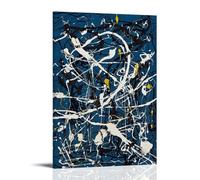 Jackson PollockArt Canvas Print of Oil Paintings Reproduction Modern Canvas Print Artwork Abstract Landscape Pictures Printed on Canvas Wall Art for Home Office DecorationsFrame-style16x24inch(40x60cm