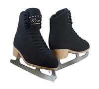 Jackson Softec Rave Black Womens/Girls Ice Figure Skates - Womens Size 7.0
