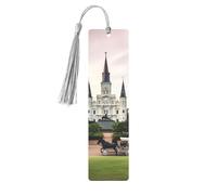 Jackson Square Printed Metal Bookmarks M - Gray Lightweight Aluminium Book Marker for Books, Journals & Gifts, Ideal Book Lovers, Holiday Decor & Crafts