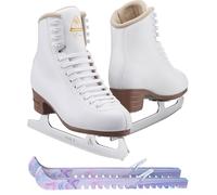 Jackson Ultima Excel JS1290 Womens Ice Skates Width: Medium/Size: Adult 4.5 Bundle with Skate Guards