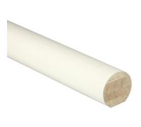 Jackson Woodturners 54mm Mopstick Handrail - Solid Wood Round Stair Handrail - Oak, Pine, Hemlock or Primed (White) - 1.8m, 2.4m, 3.6m, 4.2m (Primed (White), 1800mm)