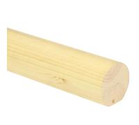 Jackson Woodturners 54mm Mopstick Handrail - Solid Wood Round Stair Handrail - Oak, Pine, Hemlock or Primed (White) - 1.8m, 2.4m, 3.6m, 4.2m (Hemlock, 4200mm)
