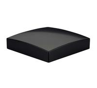 Jackson Woodturners Black Flat Newel Cap 90mm - Forge Range Metal Stair Part for 90mm Square Newel Posts - Matt Finish for Modern and Minimalist Staircases