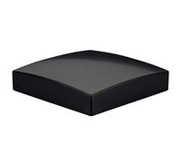 Jackson Woodturners Black Flat Newel Cap for 90mm Posts - Modern Forge Range Stair Part - Sl ontemporary Banister Cap for Staircases, Landings and Return Newel Posts