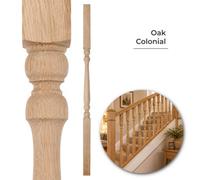 Jackson Woodturners Colonial Stair Spindle 41mm Oak 1100mm Single Turned Stair Baluster