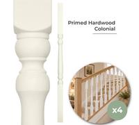 Jackson Woodturners Colonial Stair Spindle 41mm White Primed Hardwood 1100mm Pack Of 4 Stair Balusters