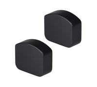Jackson Woodturners Forge Black MD Handrail End Caps - Pair | 23.5mm Deep | Fits MD Modern & Elements Handrails | Stair Banister Accessories