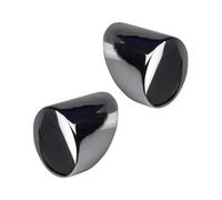 Jackson Woodturners Metal Handrail End Caps for 54mm Round Handrails - Pair with Screws - Chrome, Black, Brushed Nickel or Antique Brass (Chrome)