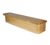 Jackson Woodturners Oak Bullnose Tread & Oak Riser Kit - Left Or Right Hand - Pre-Finished - 1200 x 251 x 32mm