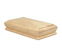Jackson Woodturners Oak Double Pyramid Cap for 90mm Newel Post